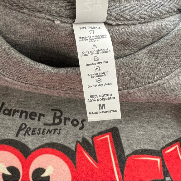 NWOT LOONEY TUNES SUPER TV SATURDAY MORNING CREWNECK SWEATSHIRT - Picture 8 of 10